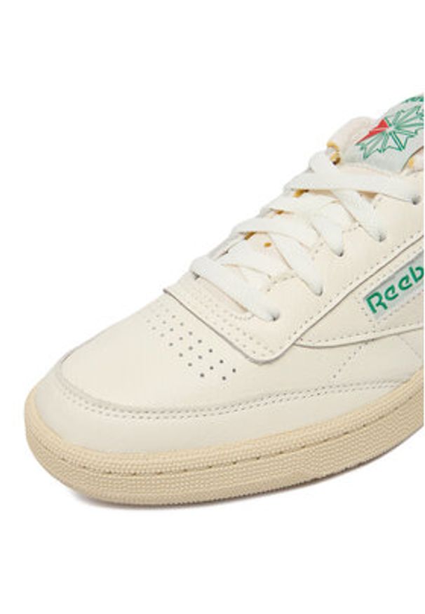 Reebok Sneakersy EO-CLUB C 85 VINTAGE 100000317 Écru. Kolor: kremowy. Materiał: skóra. Model: Reebok Club