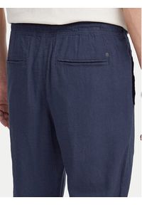 !SOLID - Solid Spodnie materiałowe 21107170 Granatowy Regular Fit. Kolor: niebieski. Materiał: len, wiskoza