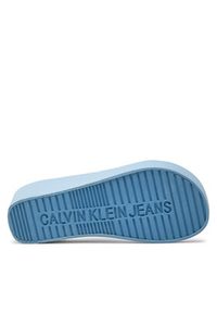 Calvin Klein Jeans Japonki Beach Wedge Sandal Padded Ny YW0YW01397 Niebieski. Kolor: niebieski. Materiał: materiał #2