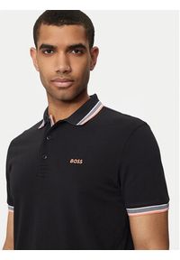 BOSS - Boss Polo Paddy 50469055 Czarny Regular Fit. Typ kołnierza: polo. Kolor: czarny. Materiał: bawełna