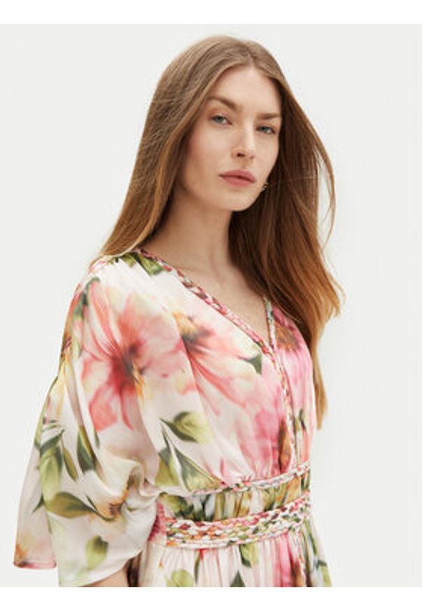 Guess Sukienka codzienna W5PK1Z WHHF0 Kolorowy Regular Fit. Okazja: na co dzień. Materiał: syntetyk. Wzór: kolorowy. Typ sukienki: proste. Styl: casual