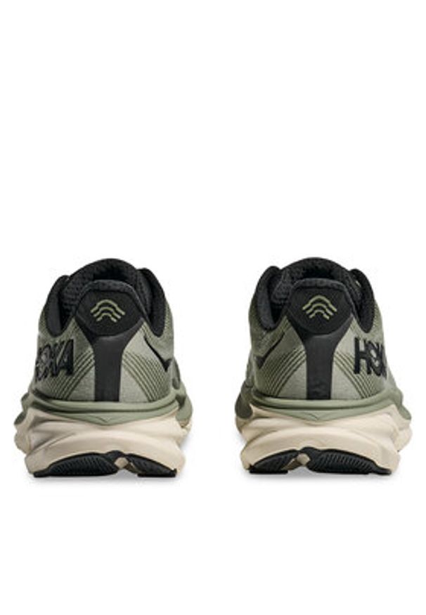 HOKA - Hoka Buty do biegania Clifton 9 1127895 Khaki. Kolor: brązowy. Materiał: materiał