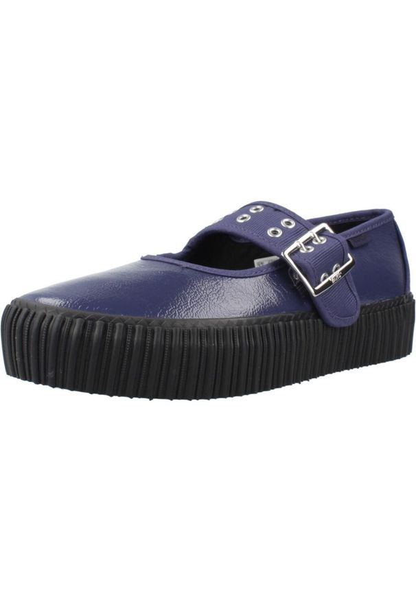 Vans - Sandały VANS MARY JANE CREEPER Niebieski. Kolor: niebieski. Materiał: tkanina, skóra. Sport: turystyka piesza
