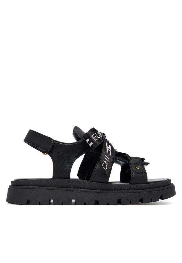 Sandały Elisabetta Franchi. Kolor: czarny
