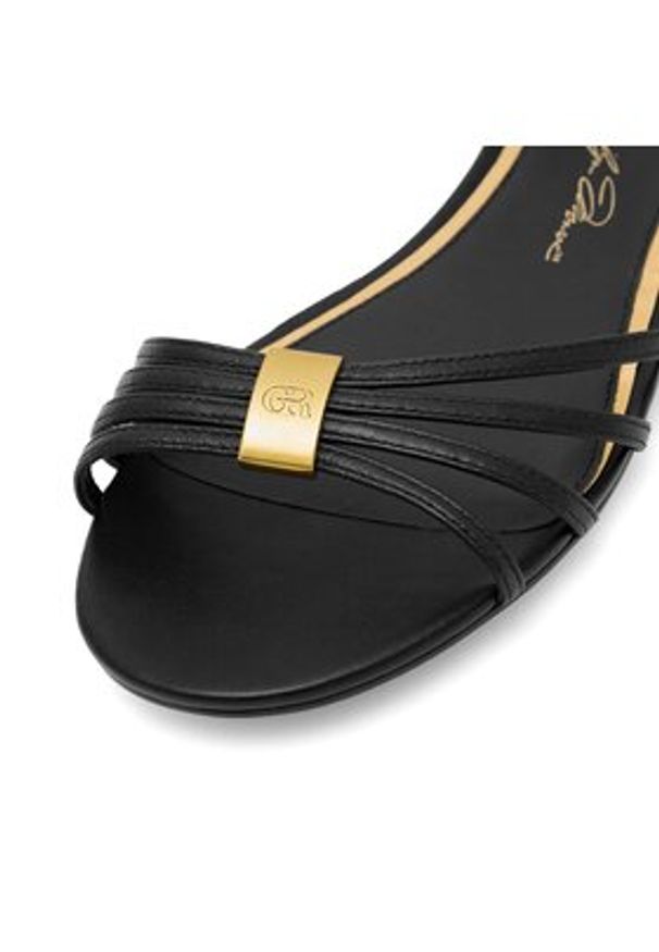 Gino Rossi Sandały ROSE-SLT569P-19 Czarny. Kolor: czarny. Materiał: skóra