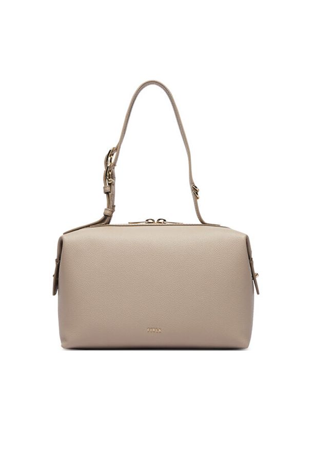 Furla Torebka Double M WB01905 BX3036 KH 4488S Beżowy. Kolor: beżowy. Materiał: skórzane