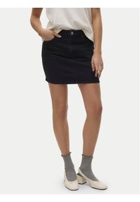 Vero Moda Spódnica jeansowa Tessa 10301536 Czarny Regular Fit. Kolor: czarny. Materiał: bawełna #1