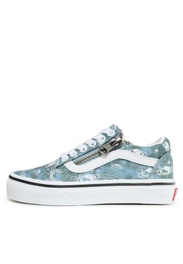 Vans Tenisówki Old Skool Zip VN0A2XSM4481 Niebieski jasny. Kolor: niebieski. Materiał: materiał