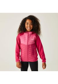 Regatta - Kurtka hybrydowa dziecięca Kielder VIII. Kolor: różowy. Materiał: polar, puch. Styl: sportowy, elegancki #1
