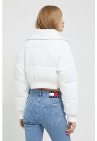 Tommy Jeans kurtka damska kolor biały zimowa. Kolor: biały. Materiał: puch, poliamid. Sezon: zima #4