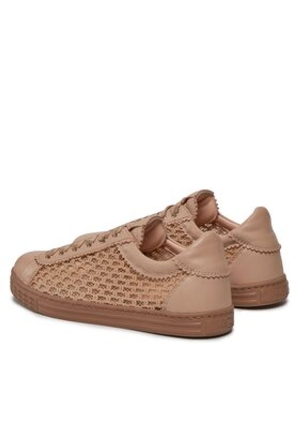 AGL Sneakersy Sade Plots D936133PGK7645F680 Beżowy. Kolor: beżowy. Materiał: skóra