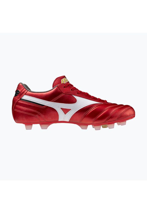 Buty piłkarskie męskie Mizuno Morelia II Pro FG morelia 40th red/white/black. Kolor: czerwony. Sport: piłka nożna