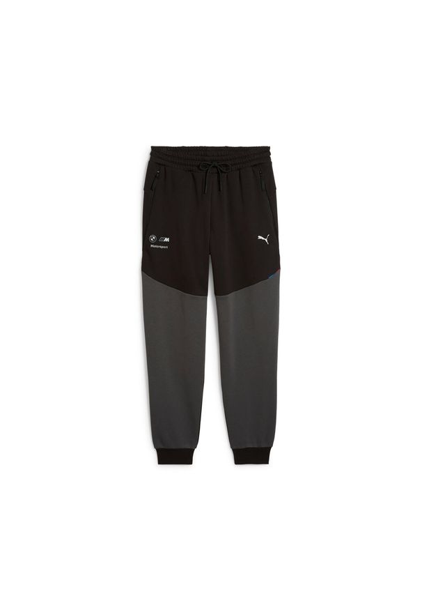 Spodnie dresowe Puma BMW MMS Tech. Kolor: czarny. Materiał: dresówka. Styl: elegancki