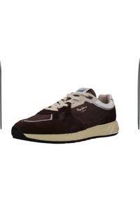 Pepe Jeans - Buty PEPE JEANS PLS600021 Brązowy. Kolor: brązowy. Materiał: skóra, tkanina. Sport: turystyka piesza #1