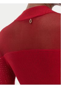 Guess Sukienka dzianinowa W6RK98 Z2YJ2 Czerwony Slim Fit. Kolor: czerwony. Materiał: wiskoza #2
