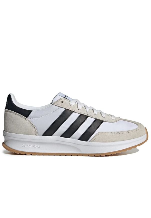 Adidas - Buty adidas Run 70S IH8584 - białe. Kolor: biały. Materiał: zamsz, guma. Szerokość cholewki: normalna. Sport: bieganie