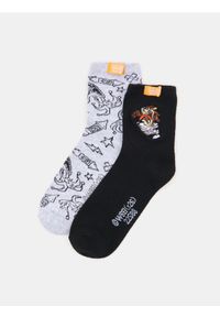 Sinsay - Skarpetki 2 pack Looney Tunes - czarny. Kolor: czarny #1