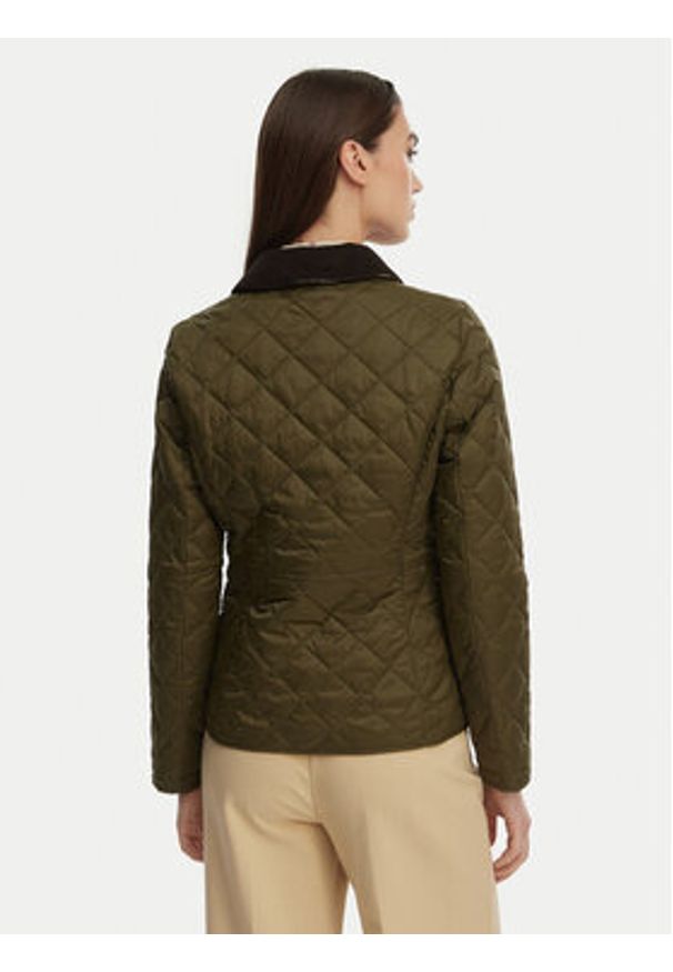 Barbour Kurtka przejściowa Deveron LQU1012OL51 Zielony Regular Fit. Kolor: zielony. Materiał: syntetyk