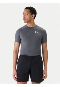 Under Armour Koszulka techniczna Ua HeatGear® Armour 1361518 Szary Slim Fit. Kolor: szary. Materiał: syntetyk #1