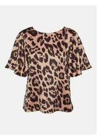 Vero Moda Bluzka Merle 10316600 Brązowy Regular Fit. Kolor: brązowy. Materiał: syntetyk #5