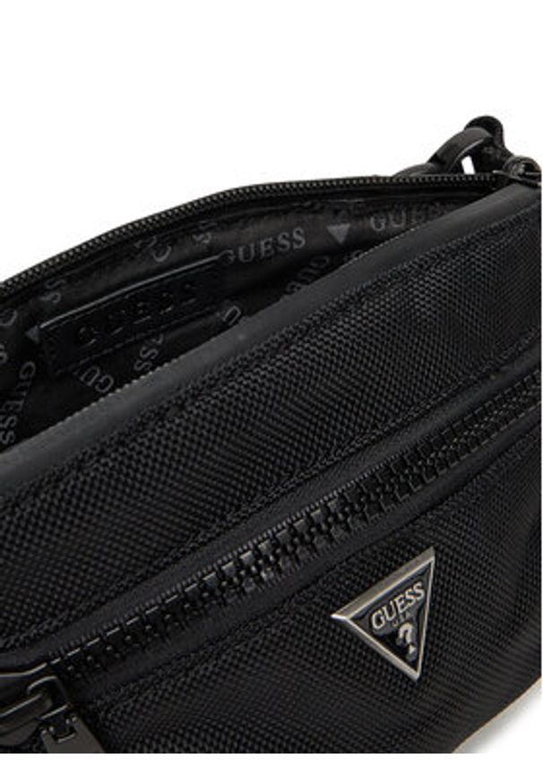 Guess Saszetka nerka HMTRHN P5289 Czarny. Kolor: czarny. Materiał: skóra