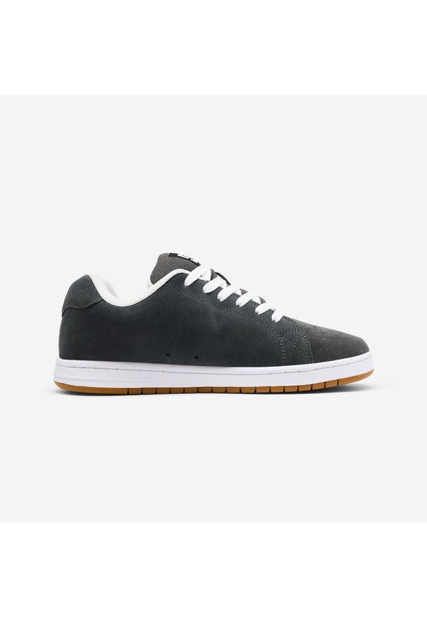 Buty na deskorolkę dla dorosłych DC Shoes Gaveler. Kolor: szary, biały, wielokolorowy. Materiał: nubuk. Sport: skateboard