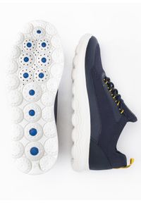 Geox - Sneakersy męskie granatowe GEOX U SPHERICA. Kolor: niebieski. Materiał: dzianina. Szerokość cholewki: normalna #3