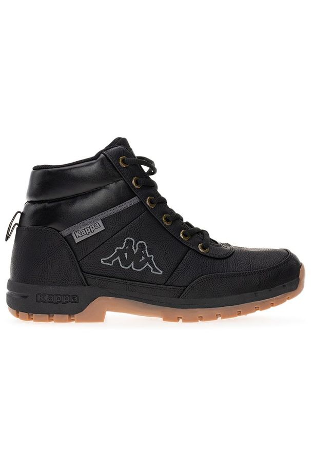 Buty Kappa Bright Mid Light 242075-1111 - czarne. Kolor: czarny. Materiał: materiał, skóra, syntetyk, guma. Szerokość cholewki: normalna. Sezon: zima