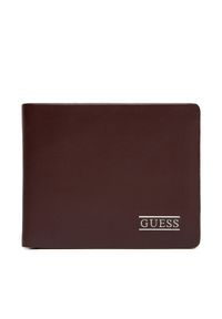 Guess Duży Portfel Męski SMNEBR LEA24 Brązowy. Kolor: brązowy. Materiał: skóra