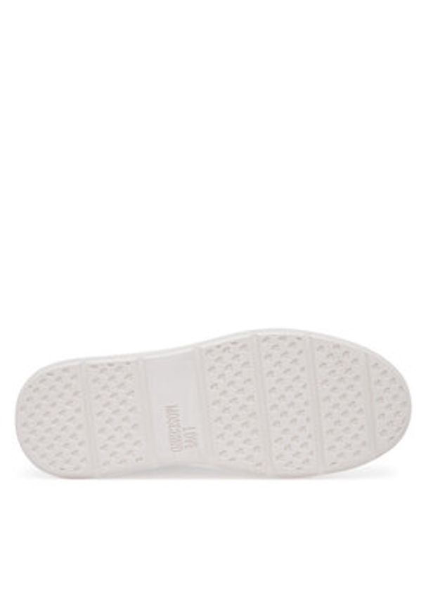 Love Moschino - LOVE MOSCHINO Sneakersy JA15214G1MIA610B Biały. Kolor: biały. Materiał: skóra