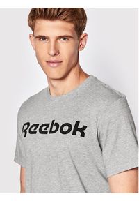 Reebok T-Shirt Graphic Series Linear Logo FP9162 Szary Slim Fit. Kolor: szary. Materiał: bawełna #5