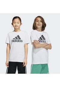 Adidas - Essentials Big Logo Cotton Tee. Kolor: biały, czarny, wielokolorowy