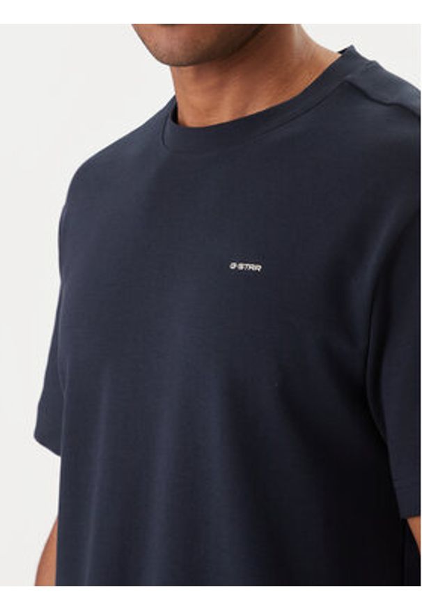 G-Star RAW - G-Star Raw T-Shirt D28609-C812 Granatowy Regular Fit. Kolor: niebieski. Materiał: bawełna