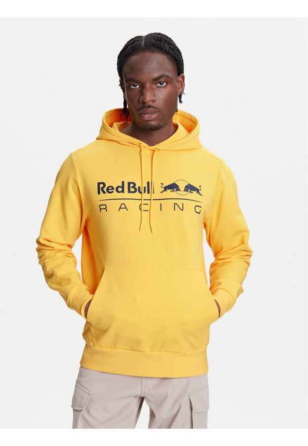 Pepe Jeans Bluza Red Bull Racing Team Logo RM580016 Żółty Regular Fit. Kolor: żółty. Materiał: bawełna