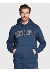Champion Bluza Heavy Fleece Bookstore 217876 Granatowy Regular Fit. Kolor: niebieski. Materiał: syntetyk