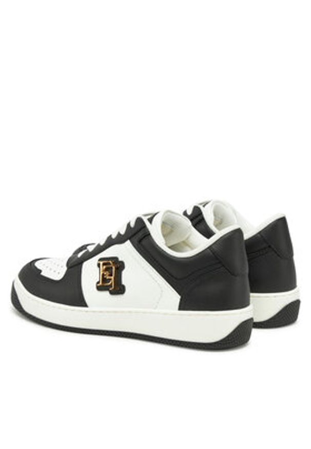 Elisabetta Franchi Sneakersy SA-49G-51E2-V400 Biały. Kolor: biały. Materiał: skóra