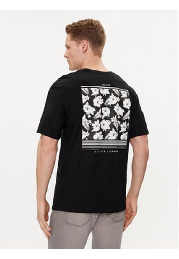 Jack & Jones - Jack&Jones T-Shirt Guru 12249187 Czarny Relaxed Fit. Kolor: czarny. Materiał: bawełna