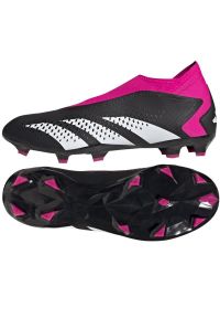 Adidas - Buty adidas Predator Accuracy.3 Ll Fg M GW4597 czarne czarne. Wysokość cholewki: przed kostkę. Kolor: czarny. Materiał: materiał. Szerokość cholewki: normalna #4