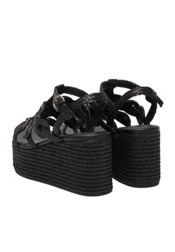 Badura Sandały EO-AMANI-LT0228-26-806 Czarny. Kolor: czarny. Materiał: skóra