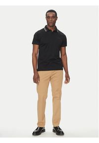 Karl Lagerfeld - KARL LAGERFELD Polo 745002 552200 Czarny Slim Fit. Typ kołnierza: polo. Kolor: czarny. Materiał: bawełna #2