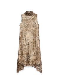 Vero Moda Sukienka letnia Smilla 10345453 Beżowy Regular Fit. Kolor: beżowy. Materiał: syntetyk. Sezon: lato #3