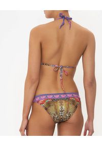 Camilla - CAMILLA - Wzorzyste bikini Xanadu Rising Ball. Kolor: brązowy. Materiał: tkanina. Wzór: nadruk, kolorowy, aplikacja, motyw zwierzęcy