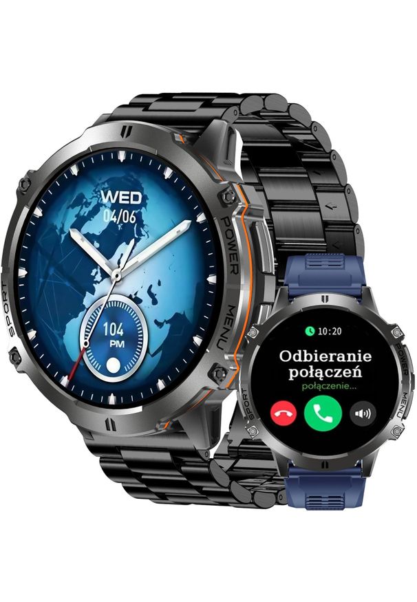 Smartwatch Gravity SMARTWATCH męski GRAVITY POŁĄCZENIA KOMPAS BAROMETR CHAT AI. Rodzaj zegarka: smartwatch