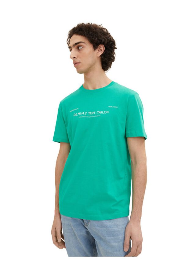 Tom Tailor Denim T-Shirt 1035581 Zielony. Kolor: zielony. Materiał: denim