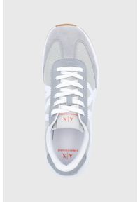 Armani Exchange buty kolor szary. Zapięcie: sznurówki. Kolor: szary. Materiał: guma