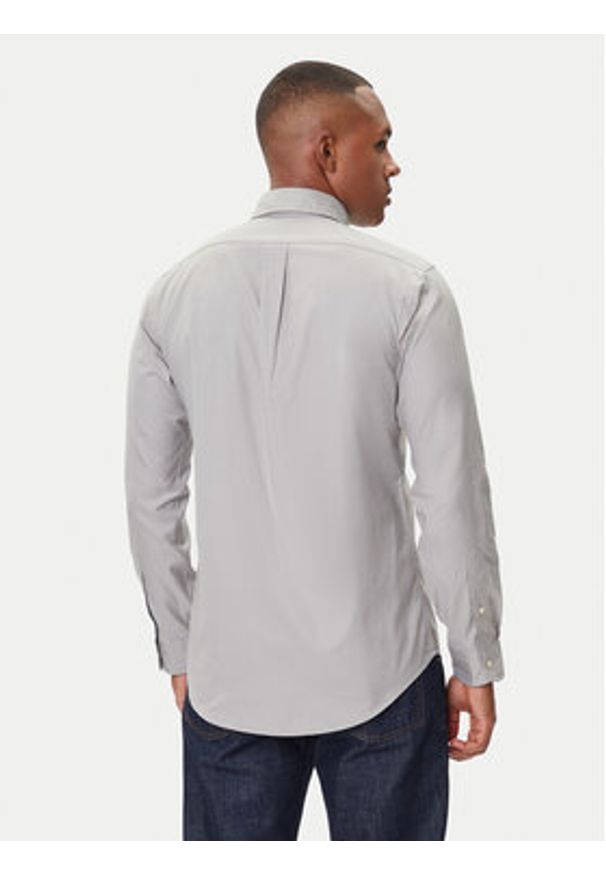 Polo Ralph Lauren Koszula 710P06688004 Szary Custom Fit. Typ kołnierza: polo. Kolor: szary. Materiał: bawełna