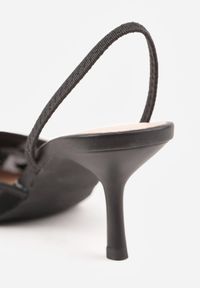 Renee - Czarne Siateczkowe Czółenka na Szpilce z Haftami i Perełkami Branira. Okazja: na imprezę. Zapięcie: pasek. Kolor: czarny. Wzór: haft. Obcas: na szpilce. Styl: elegancki #6