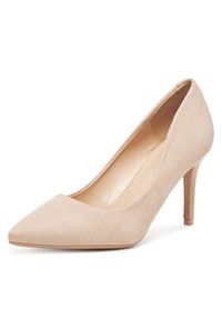 DeeZee Szpilki IV-DBC Beżowy. Kolor: beżowy. Materiał: materiał. Obcas: na szpilce #3