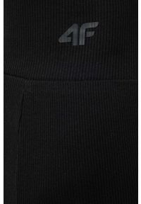 4f - 4F spódnica kolor czarny midi ołówkowa. Stan: podwyższony. Kolor: czarny. Materiał: materiał #2
