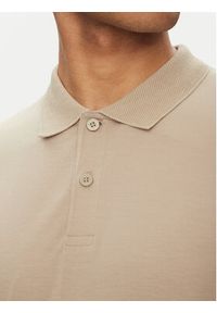 Jack & Jones - Jack&Jones Polo Jaxon 12268227 Beżowy Regular Fit. Typ kołnierza: polo. Kolor: beżowy. Materiał: bawełna #7